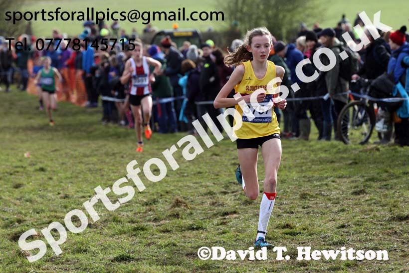 Girls under-15s 2019 British Athletics Inter Counties Cross Country, Prestwood Hall, Loughborough. Photo:  David T. Hewitson/Sports for All Pics